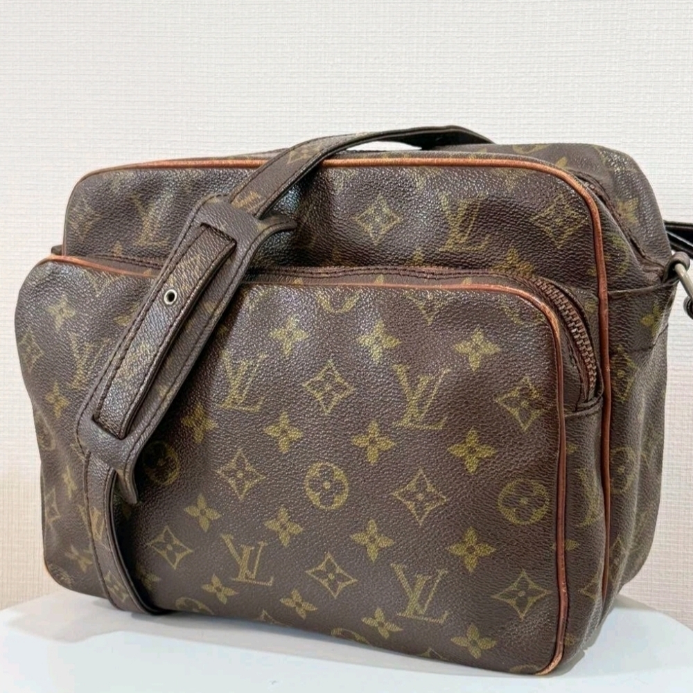 Vintage LOUIS VUITTON Nile GM Crossbody Shoulder Bag Monogram Leather M45242 EUC